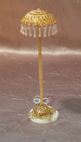 Tiffany Floor Lamp with Crystals