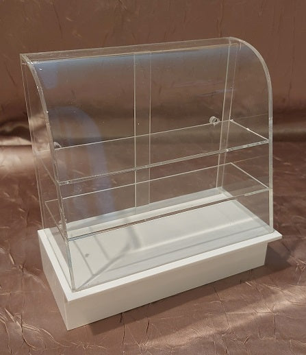 Display Case with White Base