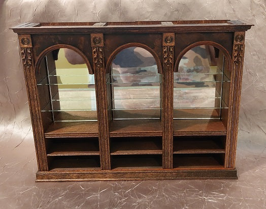 Triple Display & Book Shelf with Inlay