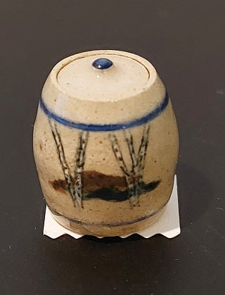 Lidded Pot, Pottery, Birch Tree