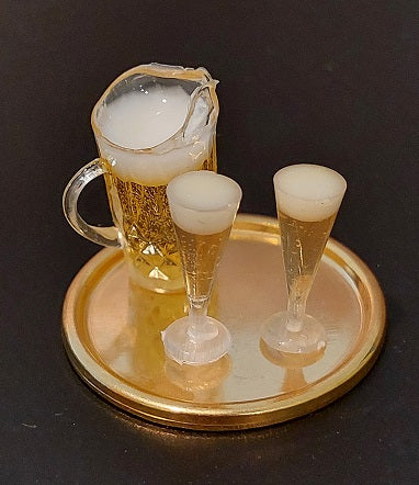 Beer Tray with Beer, 4pc