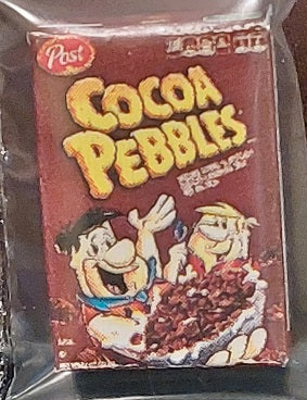 Cocoa Pebbles Cereal Box