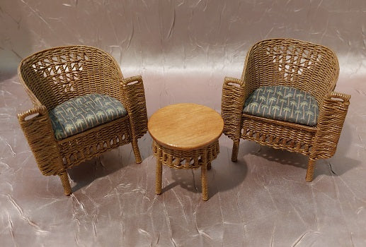 Victorian Table & Chair Set, Ecru