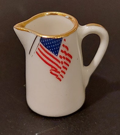 Porcelain Pitcher, Flag