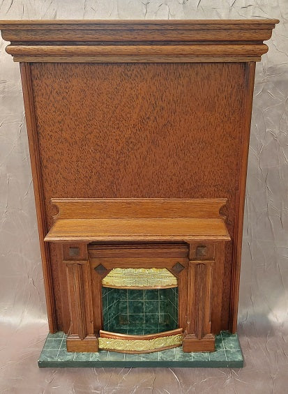 Victorian Fireplace with Mantel, Mahogany