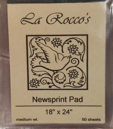 La Roccos Newsprint Pad