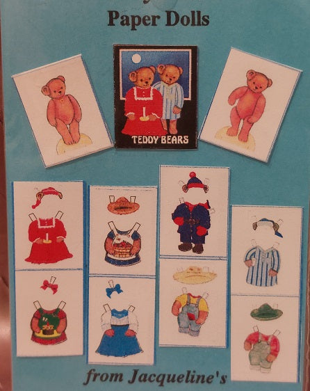 Teddy Bear Paper Dolls