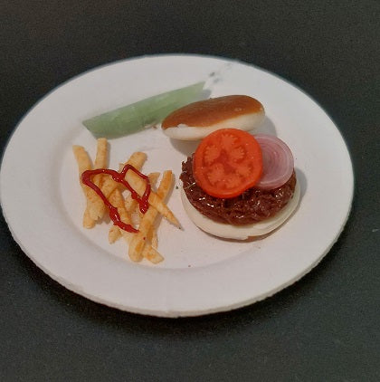 Hamburger Dinner Plate