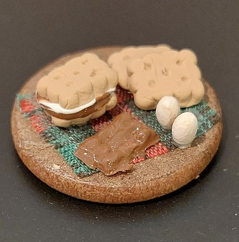 Smores Set Up with Board