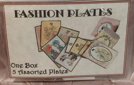 French Fashion Plates in Box, Asst.