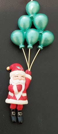 Santa & Balloons Ornament