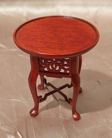 CNC068, Chinese Round Side Table, Mahogany