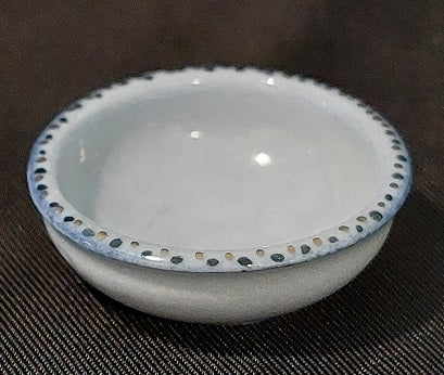 Pottery Bowl, Blue, Signed