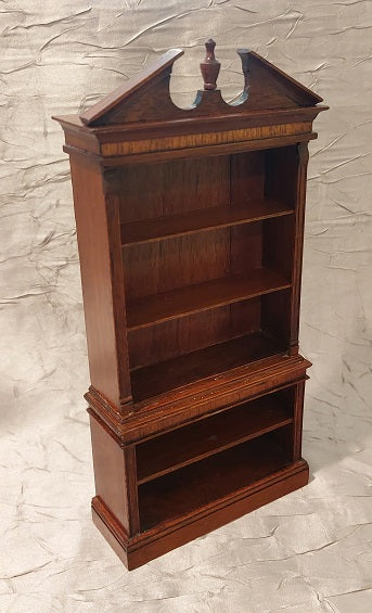 Federal Single Handmade Bookcase, Mahogany