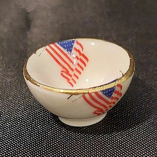 Porcelain Bowl, God Bless America