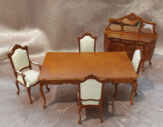 Riche Dining Room Set, 6pc, New Walnut