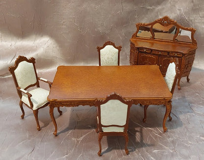 Riche Dining Room Set, 6pc, New Walnut