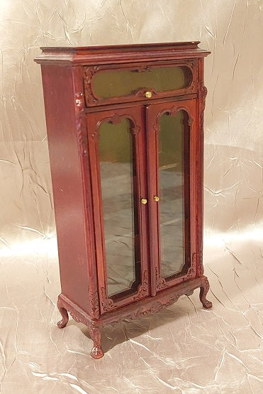 Display Vitrine Cabinet, Mahogany