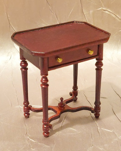 CBB252, French Country End Table, Mahogany