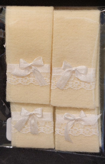 Towels with Bow, Yellow