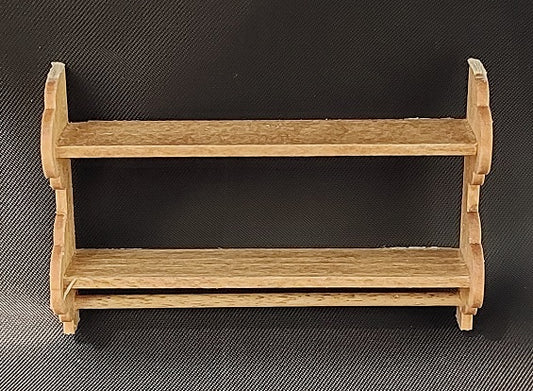 Long Shelf with Towel Bar, Stained