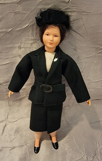 1980's Business Women in Black Suit