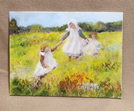 Oil Painting, Pocket full of Posy, Summer Fun