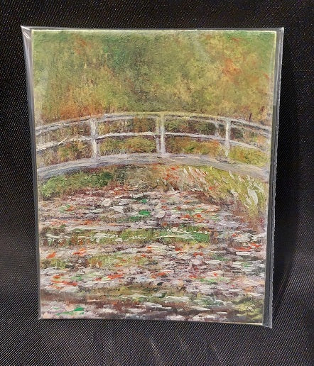 Oil Painting, Water Lilies/Bridge