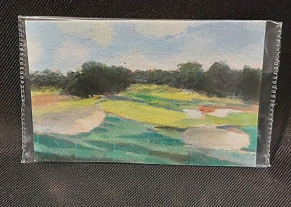 Oil Painting, Golf Course Study, B