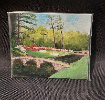 Oil Painting Augusta Masters Golf Course