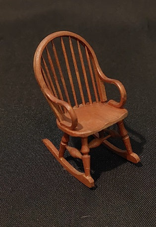 1/2" Scale Windsor Rocking Chair, Cherry