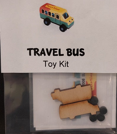 Pull Toy Kit, Travel Bus