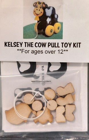 Pull Toy Kit, Kelsey the Cow