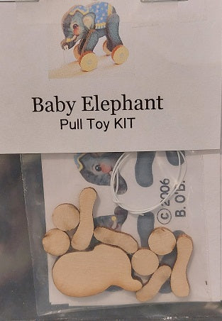 Pull Toy Kit, Baby Elephant