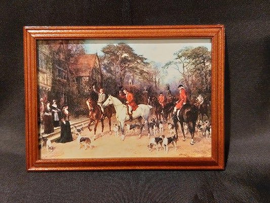 Framed Print, The Hunt Farewell