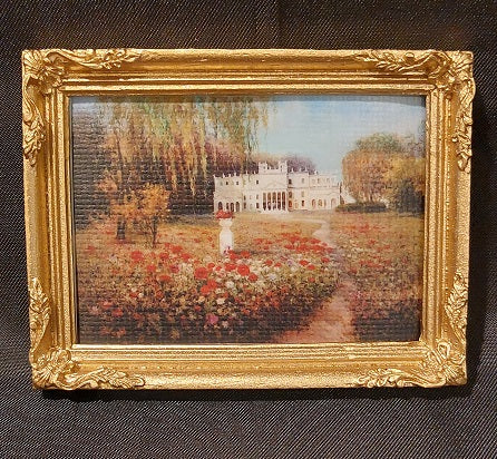 Framed Print, Landscape with Poppies