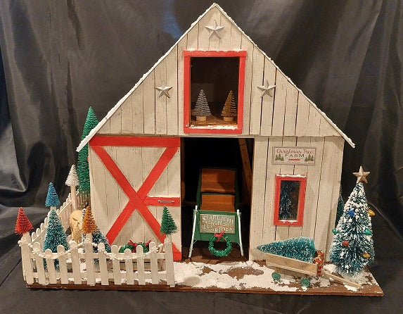 White Christmas Barn