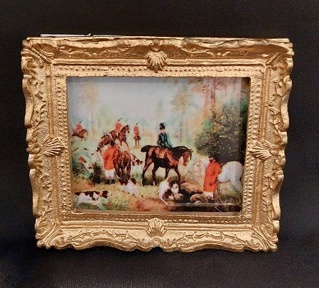 Framed Print, Hunting Scene