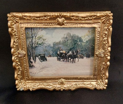 Framed Print, Vintage French Scene