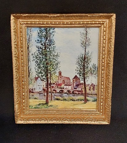 Framed Print, Estate Among Pines