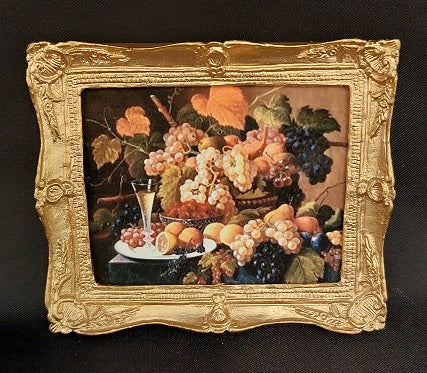 Framed Print, Fruits & Wine