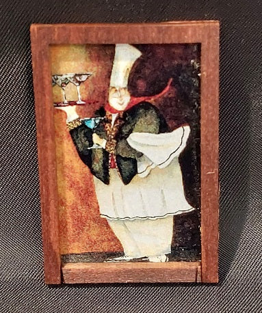 Framed Print, Chef Serving Drinks