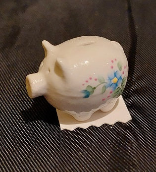 Porcelain Piggy Bank, Handpainted