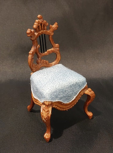 CCB0686, Fantasy Lyre Chair, New Walnut