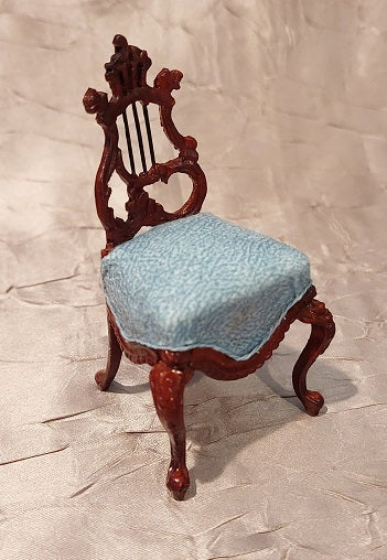 CCB0687, Fantasy Lyre Chair, Mahogany