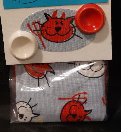 Cat Bed Set, Devil & Angel