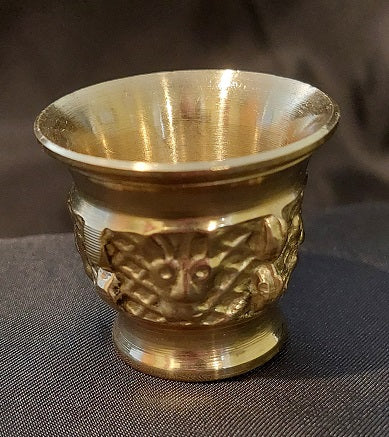 Brass Flower Pot, Raised Pattern