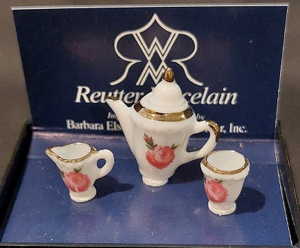 CEA057, Rose Tea Set, 3pc