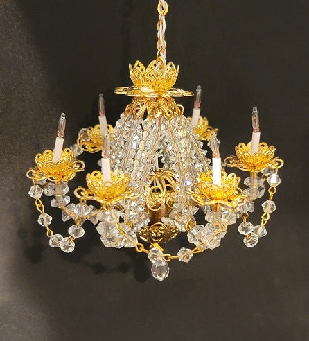 6-Arm Chandelier, 3"