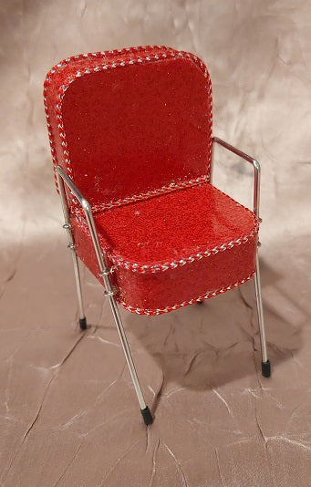 Beauty Salon Shampoo or Manicure Chair, Red